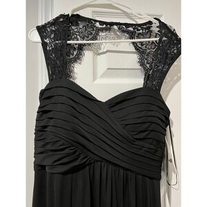 NWT! Black gown Dress SCARLETT size‎ 10 lace straps